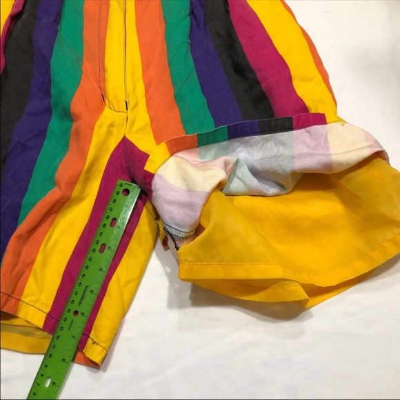 Alex Tala Rainbow High Waist Colorful Shorts 10 - Picture 8 of 8